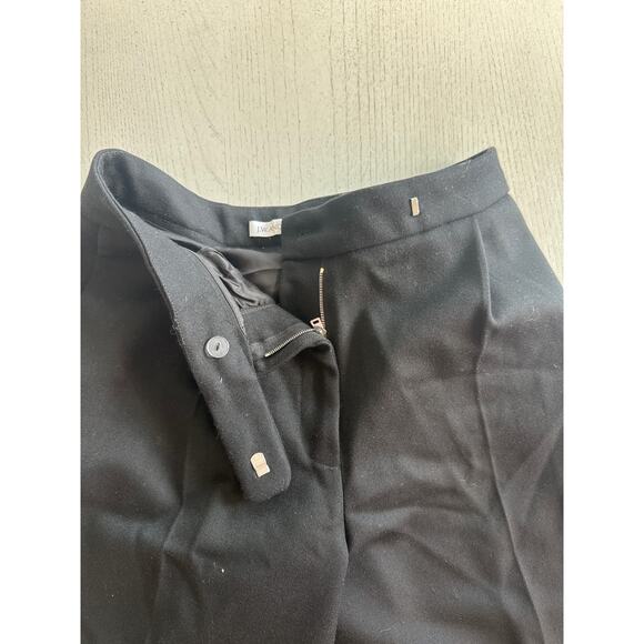 J.W. Anderson Black 100% Wool Slacks Asymmetrical Cropped Corporate Baddie (T) - Picture 4 of 9